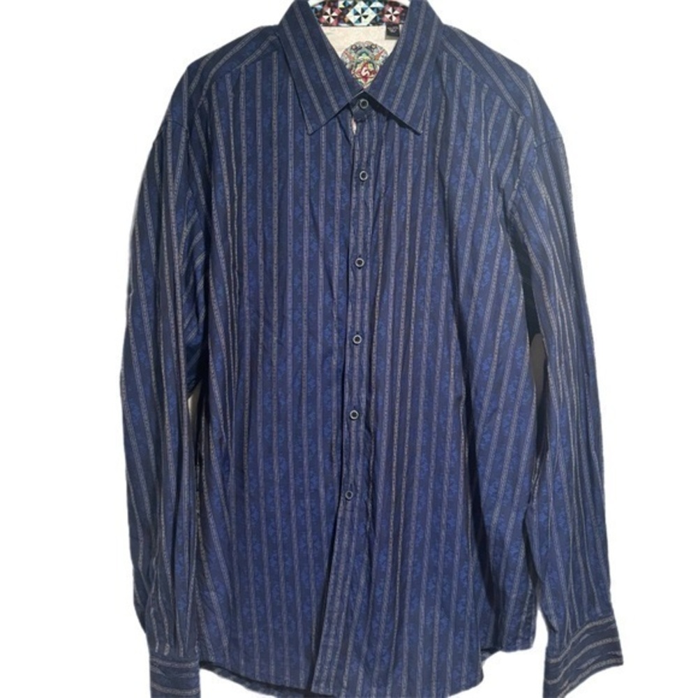 Robert Graham Blue Floral Button Down
